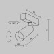 Трековый магнитный светильник Maytoni Technical Focus Led Radity TR103-4-12WTW-M-B