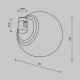 Трековый магнитный светильник Maytoni Technical Luna TR229-1-8W3K-BS
