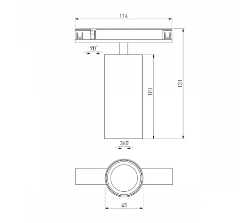 Трековый магнитный светильник Elektrostandard Line Magnetic 85525/01 4690389220630 a072699
