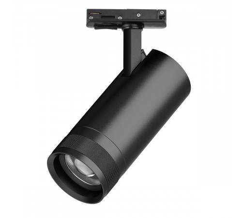 Трековый светильник для однофазного/трехфазного шинопровода Barra 20-55G с тонким адаптером Lightstar Canno Pro C4207SS