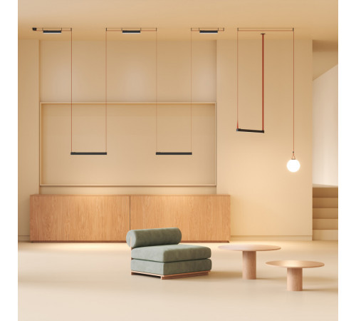 Трековый однофазный светильник Denkirs Belty linear DK5676-BK Трековый однофазный светильник Denkirs Belty linear DK5676-BK