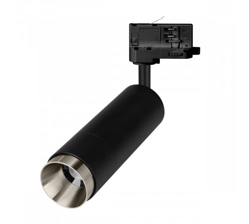 Трековый трехфазный светильник Arlight LGD-GESTIA-TRACK-4TR-R56-15W Warm3000 (Черный-никель, 25-50 deg, 230V) (IP20 Металл) 064972