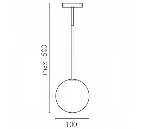 Трековый однофазный светильник Lightstar Linea 206847
