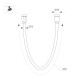 Трековый светильник Arlight ART-APRIORI-TUBE-ELASTIC-R38-L1000-12W Warm3000 (Титан, 360 deg, 48V) (IP20 Металл) 049282(1)