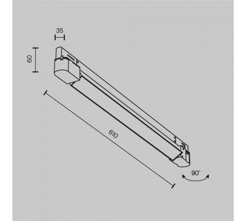 Трековый трехфазный светильник Maytoni Technical Basis TR196-3-20W2.7K-B(N)