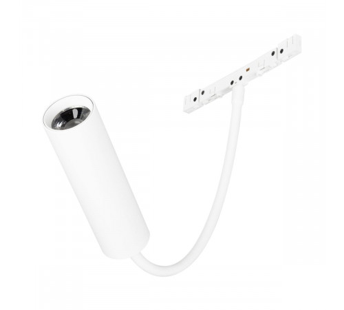 Трековый магнитный светильник Arlight MAG-MICROCOSM-SPOT-FLEX-R26-5W Day4000 (WH, 24 deg, 24V) (IP20 Металл) 051839