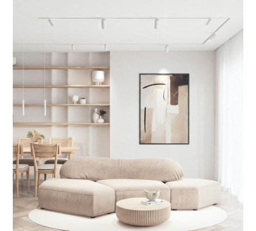 Трековый однофазный светильник Denkirs Simple Spot DK8210-WH