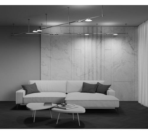 Трековый магнитный светильник Maytoni Technical Plato Flarity TR153-1-10W3K-PT Трековый магнитный светильник Maytoni Technical Plato Flarity TR153-1-10W3K-PT