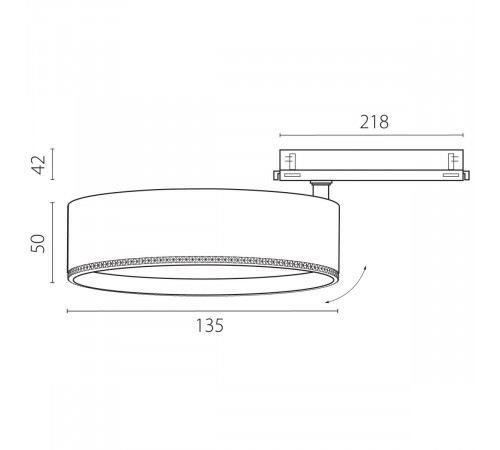 Трековый трехфазный светильник Quattro LED с управлением DALI Lightstar Alta Pro A5746DALI