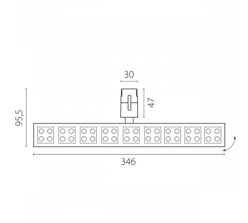 Трековый однофазный светильник Lightstar Due Hermes 270147