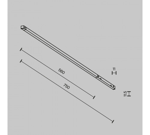 Трековый магнитный светильник Maytoni Technical Basis Exility X TR240-4-12WTW-DD2-B