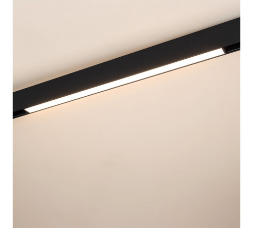 Трековый магнитный светильник Arlight MAG-ORIENT-FLAT-L465-16W Warm3000 (Черный, 100 deg, 48V) (IP20 Металл) 033612(2)