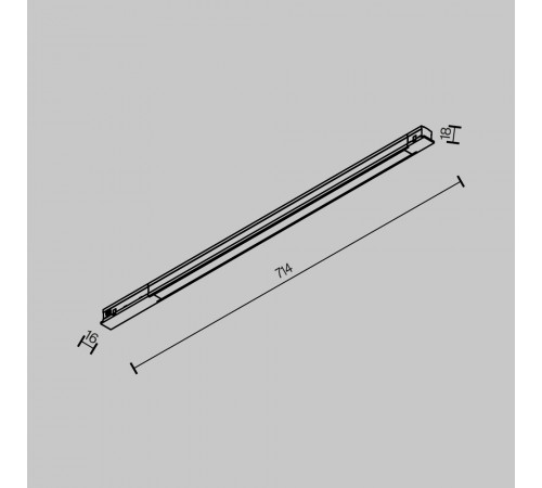 Трековый магнитный светильник Maytoni Technical Basis TR231-2-15W3K-B