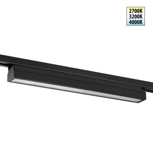 Трековый однофазный двухжильный светильник с переключателем цветовой температуры Novotech Port Iter 359784