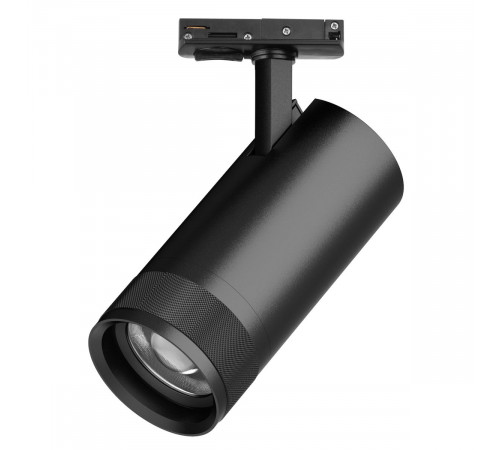 Трековый светильник для однофазного/трехфазного шинопровода Barra 20-55G с тонким адаптером Lightstar Canno Pro C4307SS