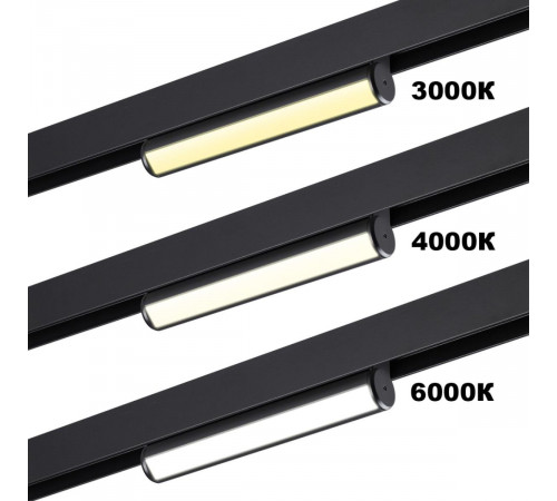 Трековый светодиодный светильник с переключателем цветовой темперетуры Novotech Port Vector 359952