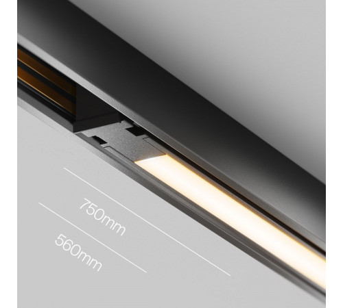 Трековый магнитный светильник Maytoni Technical Basis Exility X TR240-4-12WTW-DSZ-B