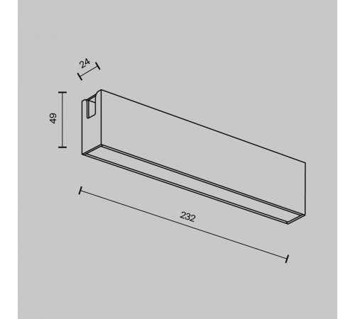 Трековый магнитный светильник Maytoni Basis TR151-1-12W3K-PT