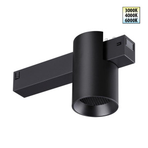 Трековый светодиодный светильник с переключателем цветовой темперетуры Novotech Port Vector 359954