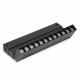 Трековый однофазный светильник AM Group Plain Opal AM591 9W 4000K BK