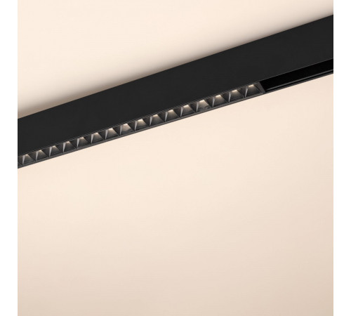 Трековый магнитный светильник Arlight MAG-ORIENT-LASER-L465-16W Warm3000 (Черный, 24 deg, 48V) (IP20 Металл) 033618(1)
