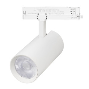 Трековый трехфазный светильник Arlight LGD-GERA-4TR-R90-30W Warm3000 (WH, 15 deg, 230V, TRIAC) (IP20 Металл) 058881