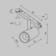 Трековый магнитный светильник Maytoni Technical Focus Led Exility X TR243-5W4K-B