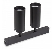 Трековый однофазный светильник AM Group Plain Opal AM590 2X10W 3000K BK