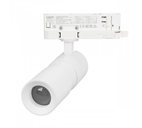 Трековый трехфазный светильник Arlight LGD-ARTEMIS-TRACK-4TR-R55-12W Warm2700 (WH, 8-80 deg, 230V) (IP20 Металл) 062275
