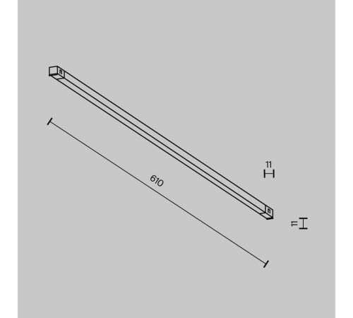 Трековый светильник Maytoni Technical Exility X TR240-2-12W4K-B