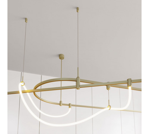 Трековый светильник Arlight ART-APRIORI-TUBE-ELASTIC-R38-L1000-12W Warm3000 (Оливковый, 360 deg, 48V) (IP20 Металл) 053982(1)