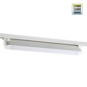 Трековый однофазный двухжильный светильник с переключателем цветовой температуры Novotech Port Iter 359794