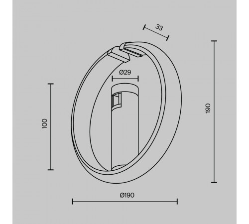 Трековый магнитный светильник Maytoni Technical Zero Flarity TR230-1-10W3K-B