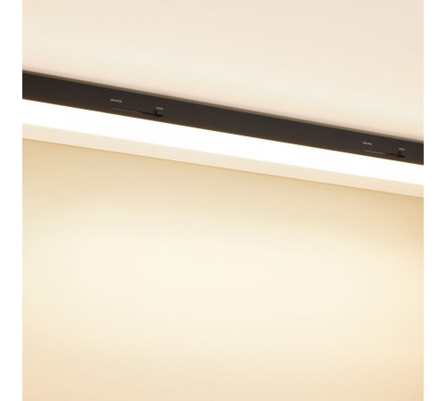 Трековый трехфазный светильник Arlight LGD-LUNGO-4TR-L600-20W-30W Warm3000 (Черный, 120 deg, 230V) (IP20 Металл) 064222
