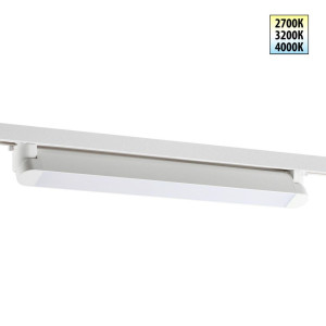 Трековый однофазный трехжильный светильник с переключателем цветовой температуры Novotech Port Iter 359798