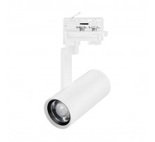 Трековый трехфазный светильник Arlight LGD-URANUS-4TR-R65-10W Warm3500-MIX (WH, 20-50 deg, side holder, 230V) (IP20 Металл) 059361