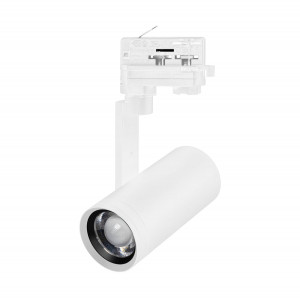 Трековый трехфазный светильник Arlight LGD-URANUS-4TR-R65-10W Warm3500-MIX (WH, 20-50 deg, side holder, 230V) (IP20 Металл) 059361