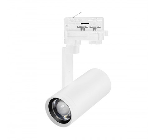 Трековый трехфазный светильник Arlight LGD-URANUS-4TR-R65-10W Warm3500-MIX (WH, 20-50 deg, side holder, 230V) (IP20 Металл) 059361