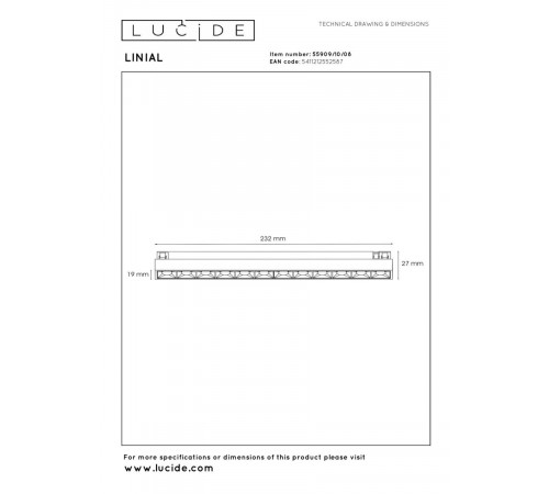 Трековый светильник Lucide Linial Xenia 55909/10/08