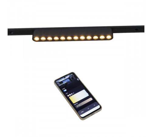 Трековый магнитный светильник (CCT+SMART) Reluce 13002-9.3-001UR magnetic LED12W BK CCT+SMART