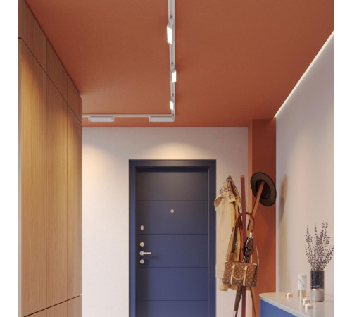 Трековый однофазный трехжильный светильник с переключателем цветовой температуры Novotech Port Iter 359797