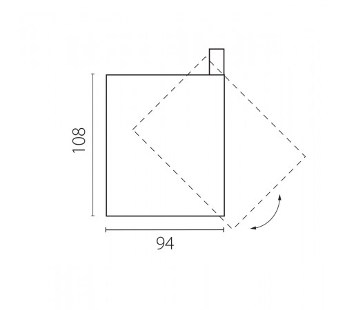 Трековый трехфазный светильник для систем QUATTRO либо потолочный (накладной или встраиваемый) Lightstar Alta Base 215436