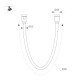 Трековый светильник Arlight ART-APRIORI-TUBE-ELASTIC-R38-L2000-24W Warm3000 (Титан, 360 deg, 48V) (IP20 Металл) 049284(1)