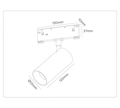 Трековый магнитный светильник с переключателем цв. темп. Ambrella Light GL2309