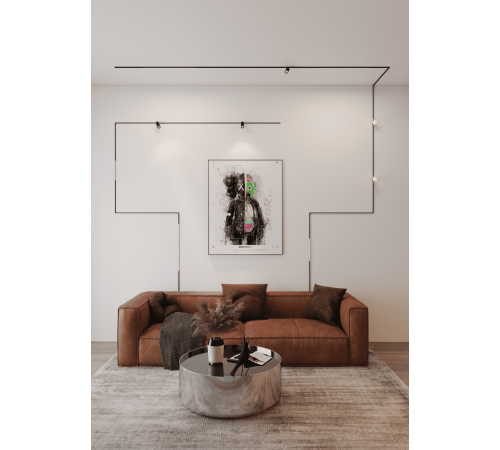 Трековый магнитный светильник Crystal lux UX5 CLT 0.36 001 7W BL Т4000K