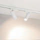 Трековый трехфазный светильник Arlight LGD-ARTEMIS-TRACK-4TR-R55-12W Day4000 (WH, 8-80 deg, 230V, DALI) 057881