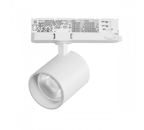 Трековый трехфазный светильник Quattro LED 36G с адаптером Lightstar Alta Base A5446QT36G