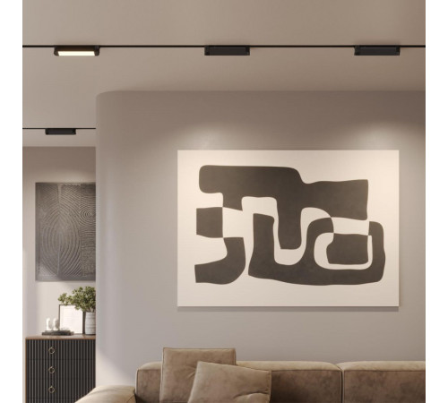 Трековый однофазный двухжильный светильник с переключателем цветовой температуры Novotech Port Iter 359791