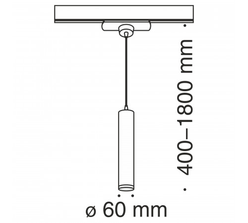 Трековый светильник Maytoni Track TR008-1-GU10-W
