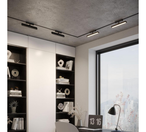 Трековый однофазный светильник с переключателем цв. температуры Novotech Port Stratus 359772